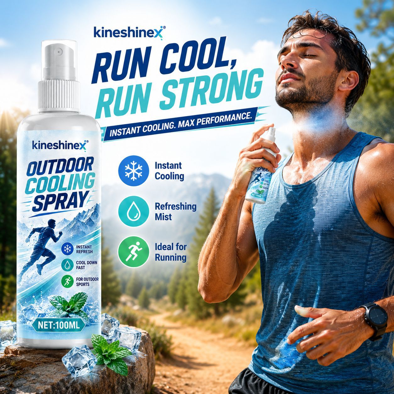 Misting Bottle Fine - Spray Rinfrescante per Esterni 100ml –