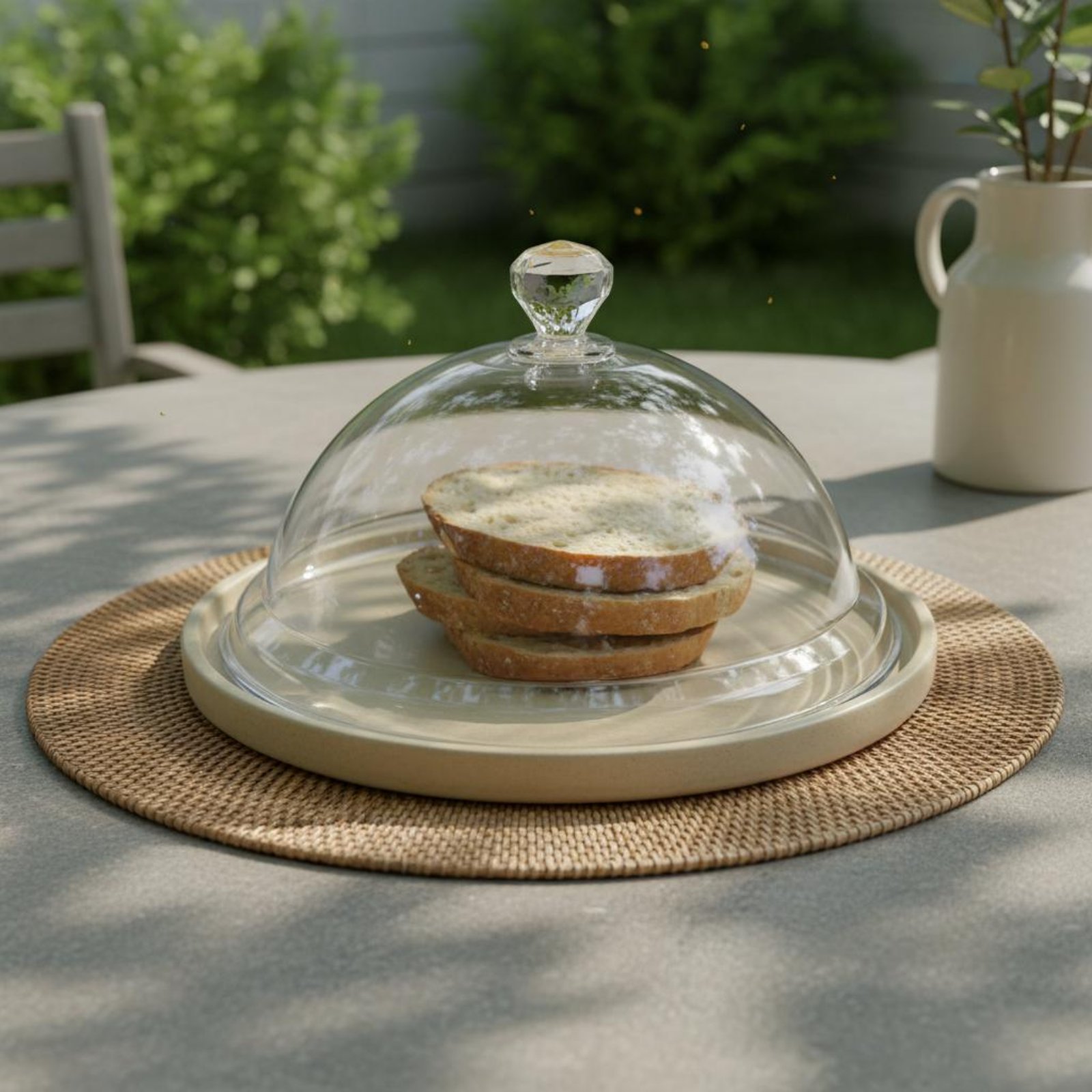 Plastic Dome Clear - Coperchio Protettivo per Alimenti Antipolvere, Cupola