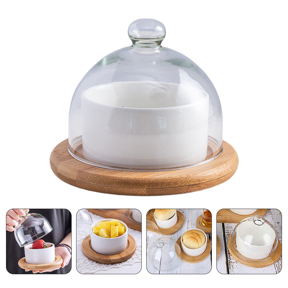 Plastic Dome Clear - Set di Insalatiere in Ceramica con